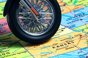A close-up of a map